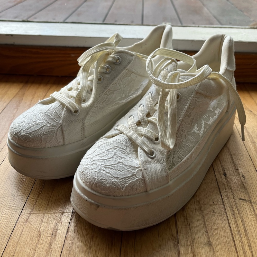 Anna Field White Platform Sneakers